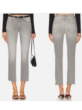 MOTHER The Rascal Ankle Fray Jeans in Grey Wash 'Noted'  NWOT sz25